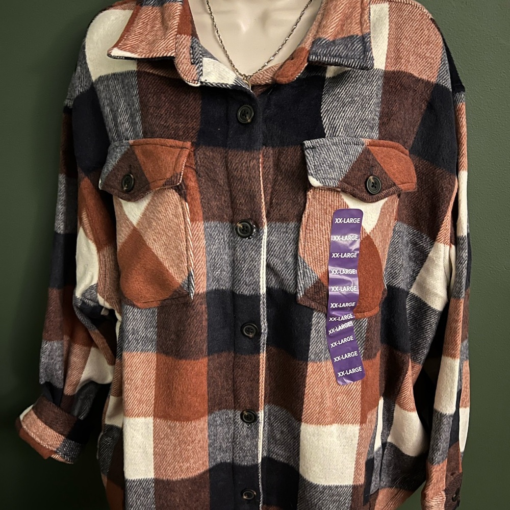 Member's Mark Plaid Shacket - Picture 2 of 4